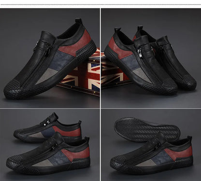 Mocasines de Cuero Premium VARELLO™ para Hombre – Zapatos de Conducir Casuales de Alta Calidad | Mocasines Cómodos, Transpirables, Resistentes al Desgaste y de Tallas Grandes