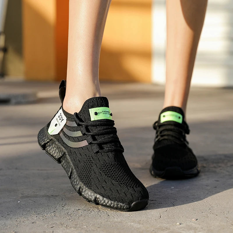 Zapatillas de Malla con Cordones para Hombre – Calzado Informal Ligero y Transpirable para Caminar