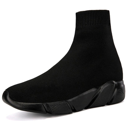 Zapatillas de running tipo calcetín de caña alta – Zapatillas deportivas unisex sin cordones | Zapatillas reflectantes, transpirables y ligeras para hombre y mujer