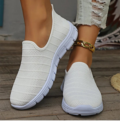 Zapatillas sin cordones AirFlex – Zapatos cómodos ligeros de malla para mujer | Calzado transpirable casual para uso diario