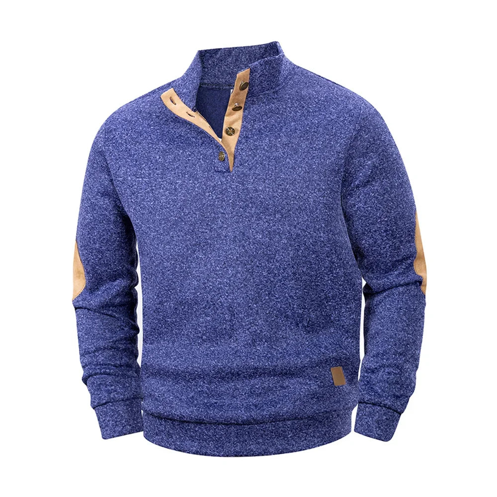 Jersey de cuello alto sin mangas para hombre – Chaleco informal de punto ligero