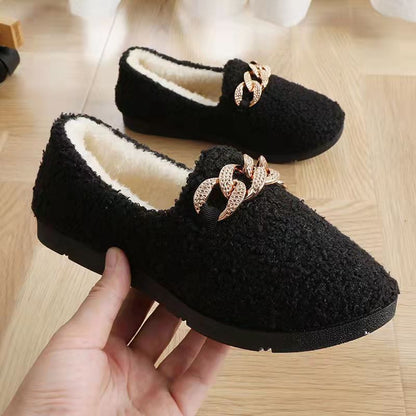 Pantuflas de invierno de pana Rollstep™ – Planos interiores cálidos con forro polar para hombres y mujeres