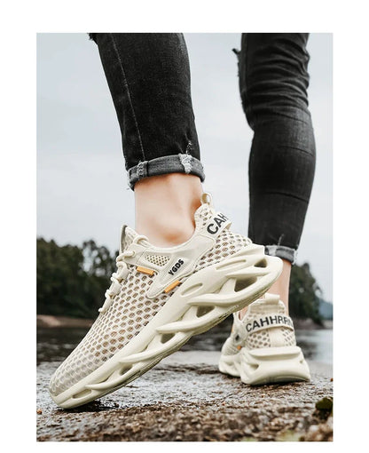 Men’s Mesh Sneakers – Breathable Casual Running Shoes, Lightweight & Stylish - Loom & Soul