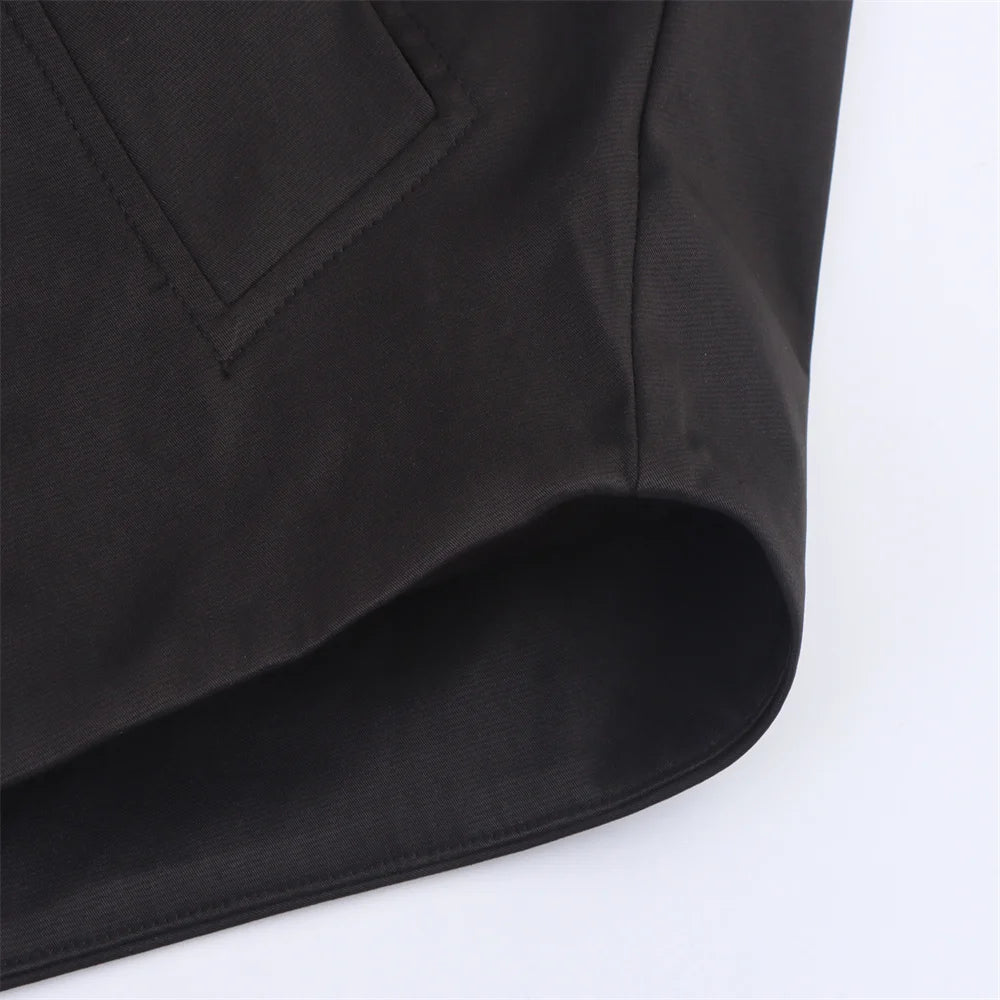 Chaqueta con capucha y solapa EleganceEase™: estilo otoñal atemporal, confianza sin esfuerzo