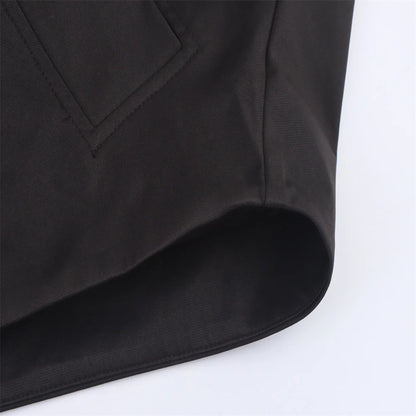 Chaqueta con capucha y solapa EleganceEase™: estilo otoñal atemporal, confianza sin esfuerzo
