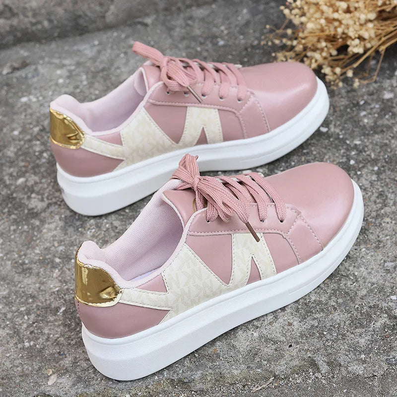 Baskets compensées Loom & Soul pour femme – Chaussures vulcanisées décontractées à bout rond