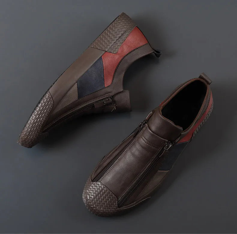 Mocasines de Cuero Premium VARELLO™ para Hombre – Zapatos de Conducir Casuales de Alta Calidad | Mocasines Cómodos, Transpirables, Resistentes al Desgaste y de Tallas Grandes