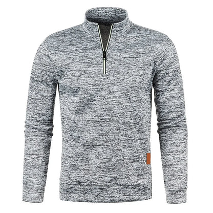 Sudadera con capucha y cremallera de cuello alto para hombre WHWR – Sudadera informal de primavera y otoño