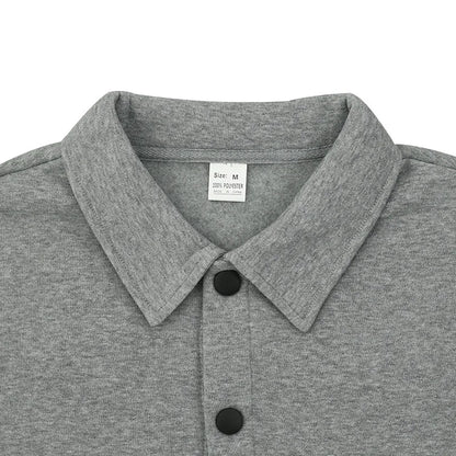 Veste d'hiver en polaire à revers Loom & Soul pour homme – Manteau ajusté à boutonnage simple