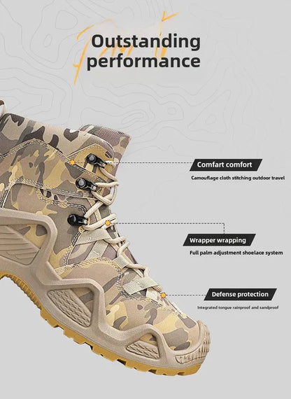 Zapatillas de senderismo Oxford para hombre – Botas deportivas de lona impermeables, antideslizantes Tallas 39–46