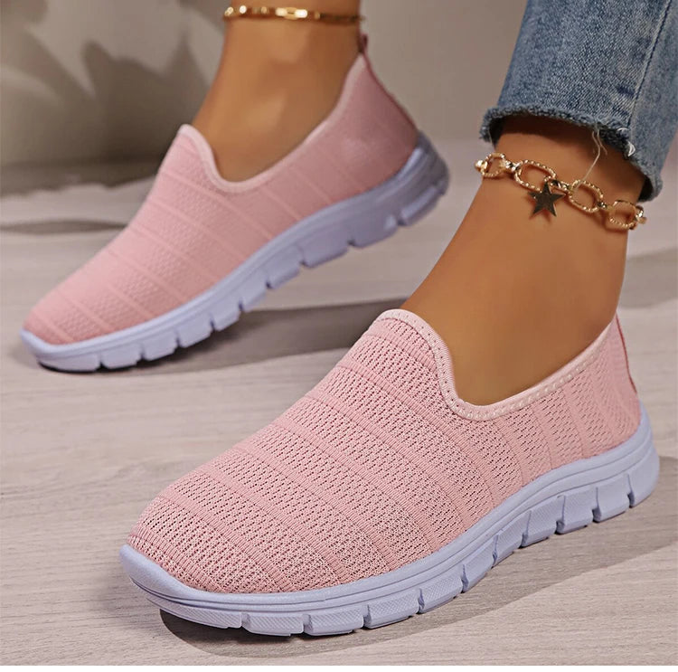 Zapatillas sin cordones AirFlex – Zapatos cómodos ligeros de malla para mujer | Calzado transpirable casual para uso diario