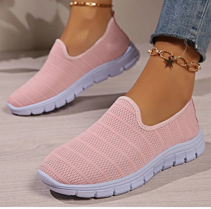 Zapatillas sin cordones AirFlex – Zapatos cómodos ligeros de malla para mujer | Calzado transpirable casual para uso diario