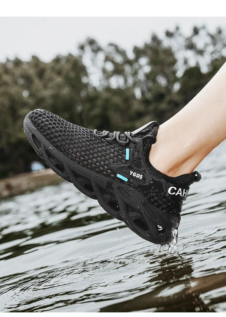 Men’s Mesh Sneakers – Breathable Casual Running Shoes, Lightweight & Stylish - Loom & Soul