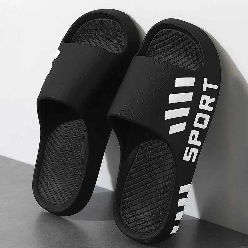 Men’s Thick Sole Slides – Non-Slip Summer Comfort Style