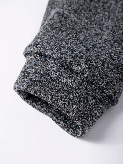 Sudadera con capucha y cremallera de cuello alto para hombre WHWR – Sudadera informal de primavera y otoño