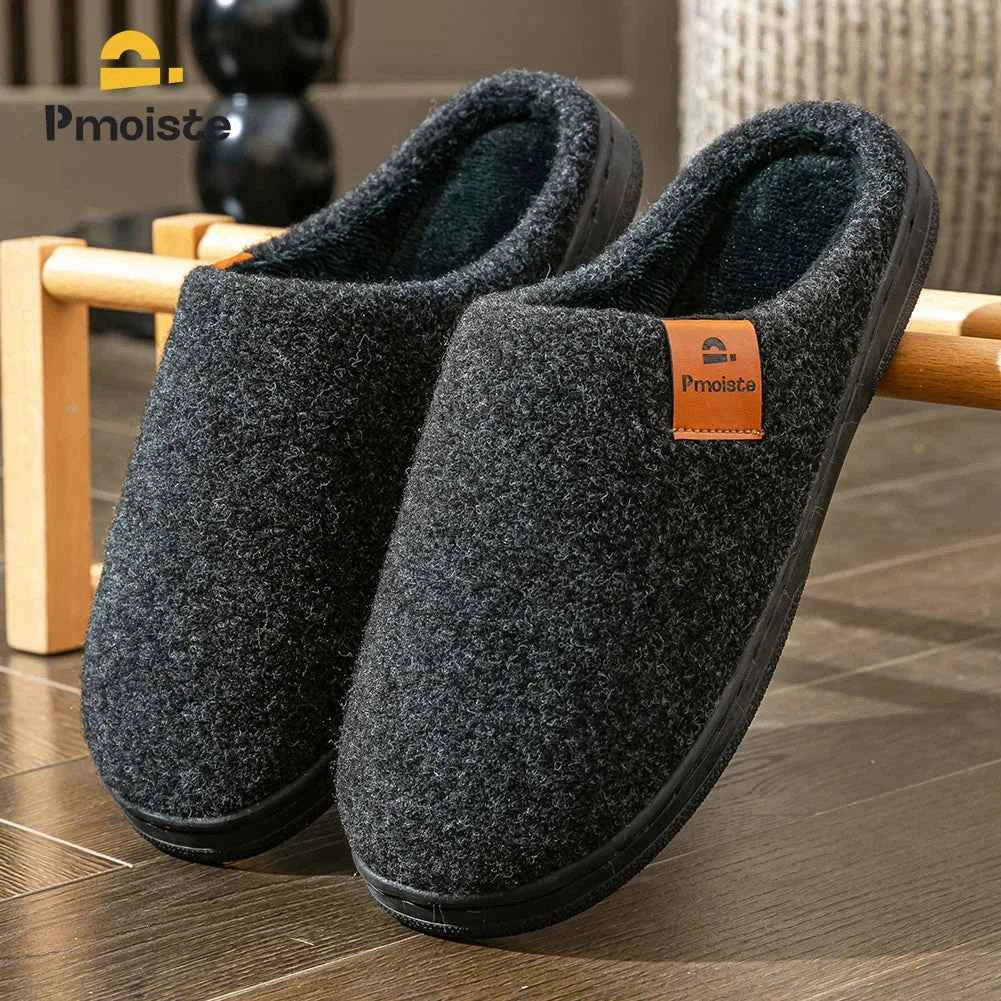 Men’s Memory Foam Slippers – Warm Cushioned Indoor Comfort