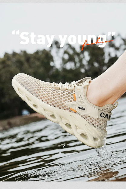 Men’s Mesh Sneakers – Breathable Casual Running Shoes, Lightweight & Stylish - Loom & Soul
