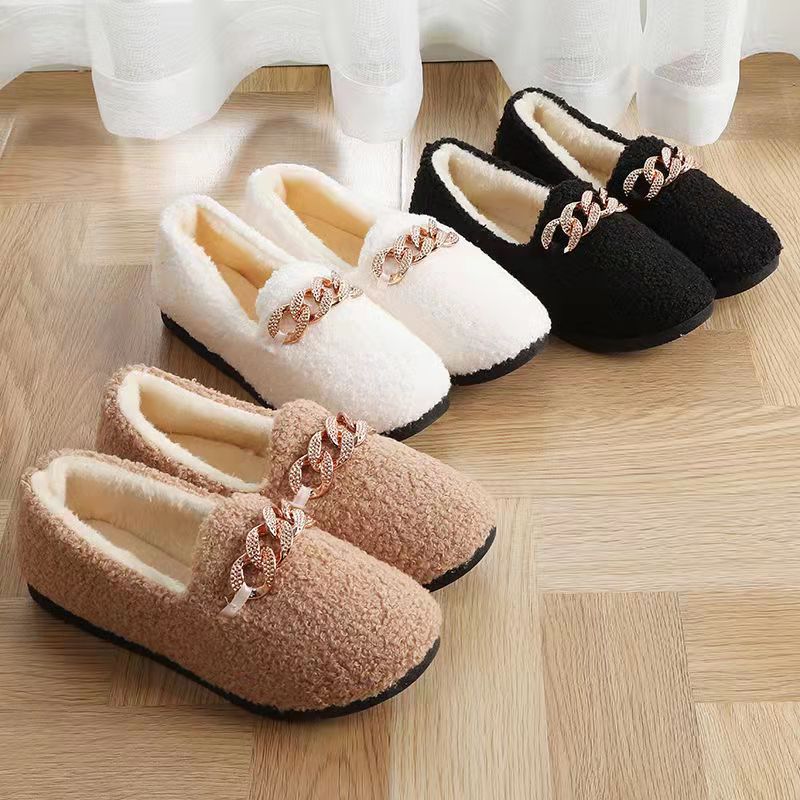 Pantuflas de invierno de pana Rollstep™ – Planos interiores cálidos con forro polar para hombres y mujeres