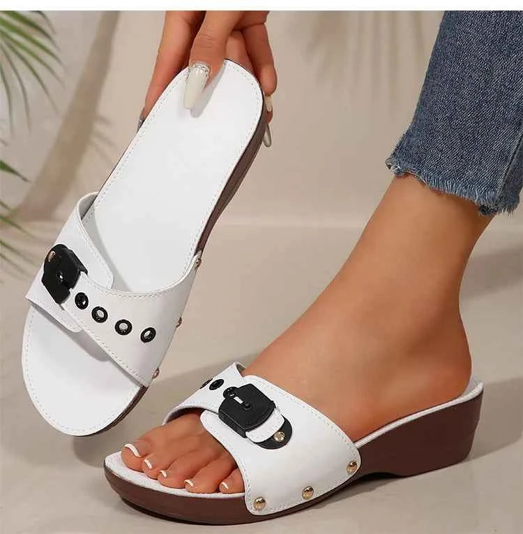 Luxury Wedge Heel Sandals – Elegant Summer Comfort Style