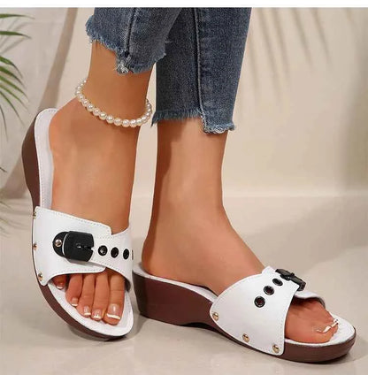 Luxury Wedge Heel Sandals – Elegant Summer Comfort Style