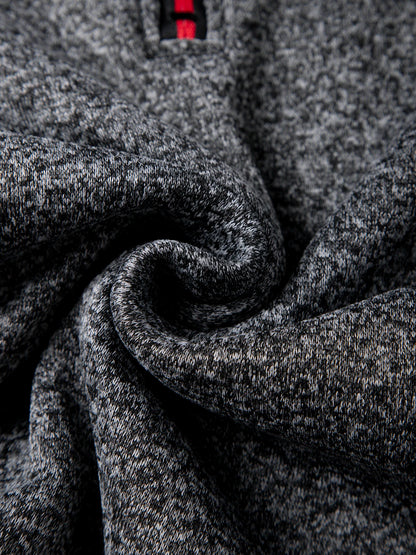 Sudadera con capucha y cremallera de cuello alto para hombre WHWR – Sudadera informal de primavera y otoño