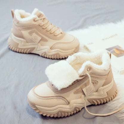 Zapatillas de plataforma de caña alta de algodón cálido para mujer Loom & Soul