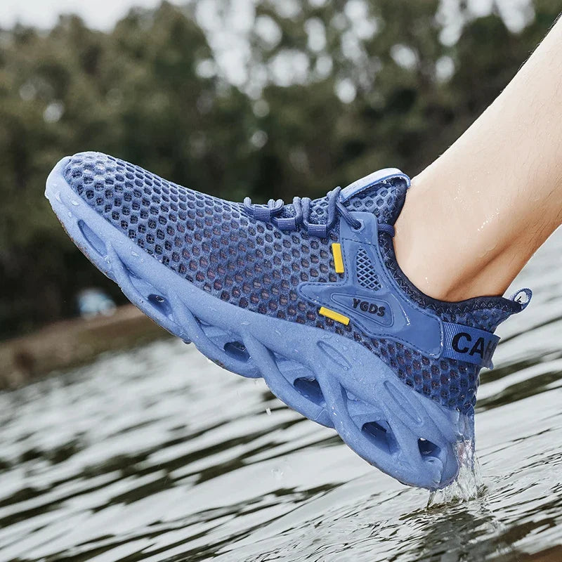 Men’s Mesh Sneakers – Breathable Casual Running Shoes, Lightweight & Stylish - Loom & Soul
