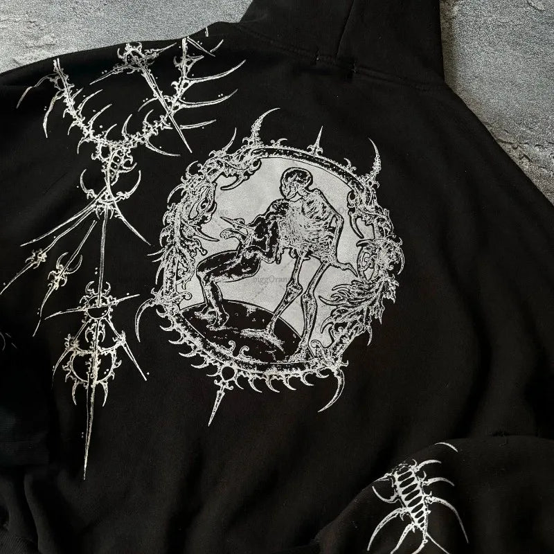 Sudadera con capucha hip-hop para hombre BiggOrange – Sudadera extragrande de algodón estilo urbano