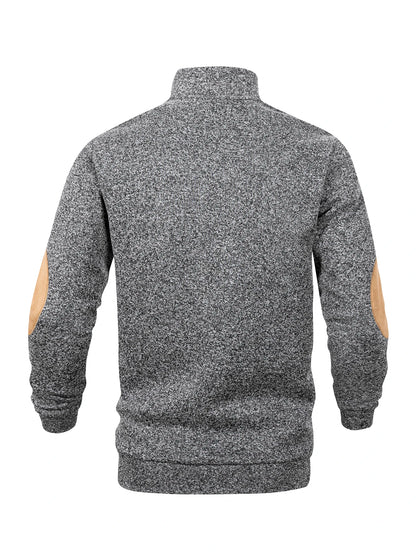 Jersey de cuello alto sin mangas para hombre – Chaleco informal de punto ligero