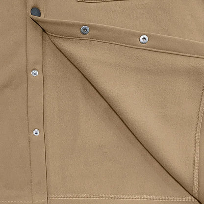 Veste d'hiver en polaire à revers Loom & Soul pour homme – Manteau ajusté à boutonnage simple