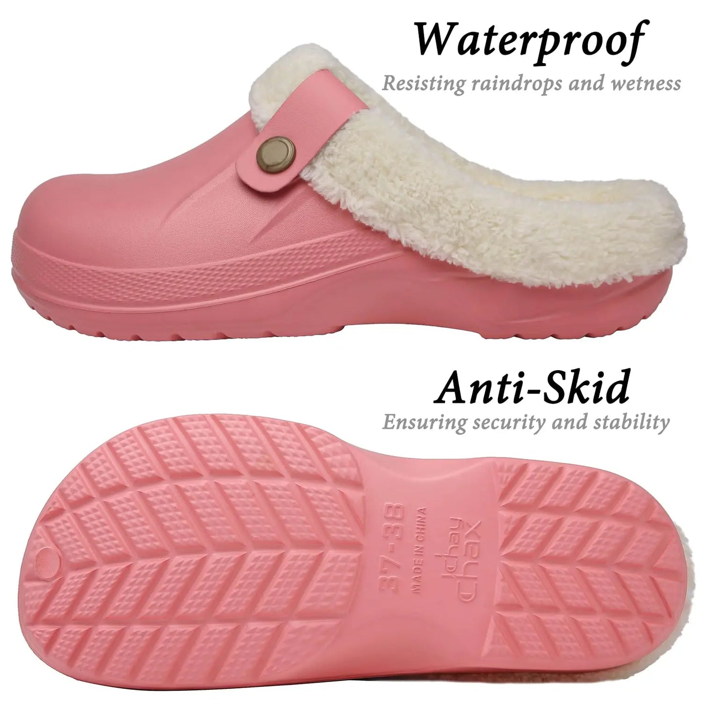 Pantuflas de piel impermeables Asgard™ para mujer – Cálidas y antideslizantes