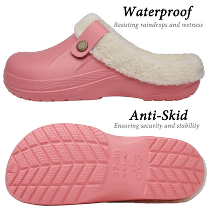 Pantuflas de piel impermeables Asgard™ para mujer – Cálidas y antideslizantes