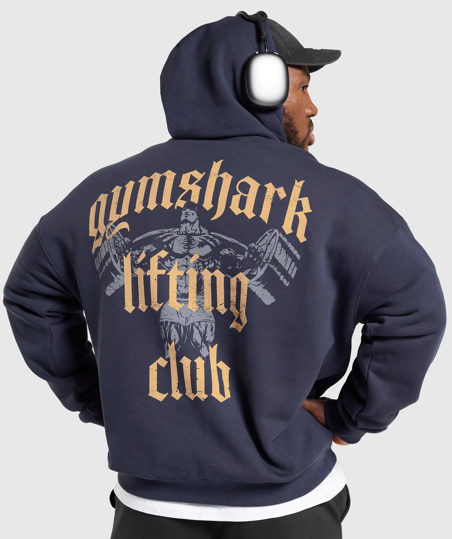 Sudadera con capucha de algodón estampado CoreFit™ para hombre – Sudadera cálida casual para otoño/invierno