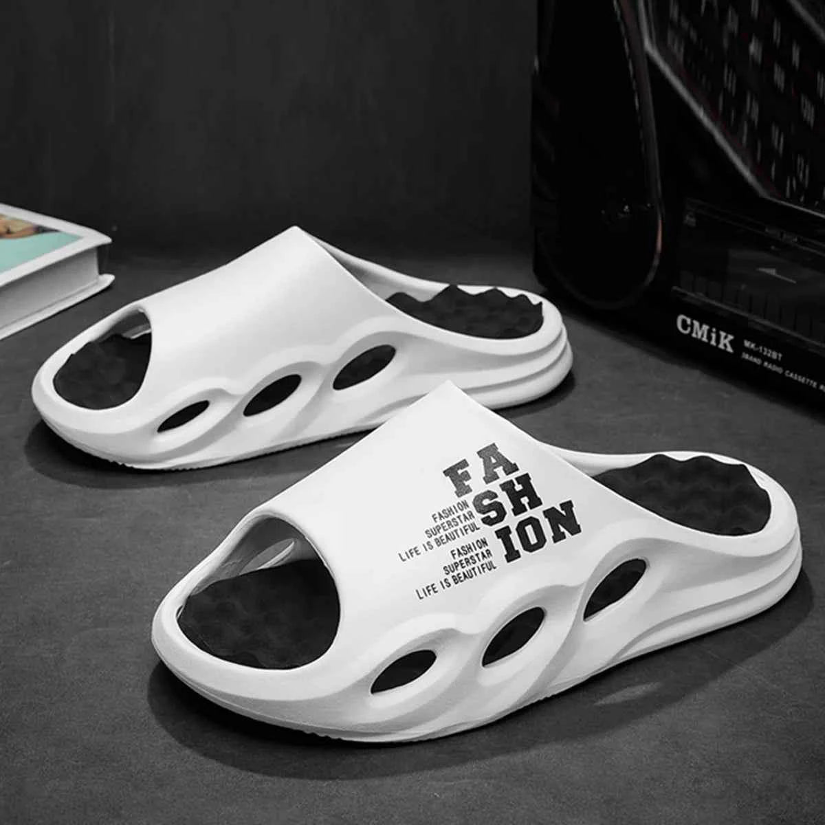 Men’s Comfort Massage Slides – Thick Sole Non-Slip Summer Style