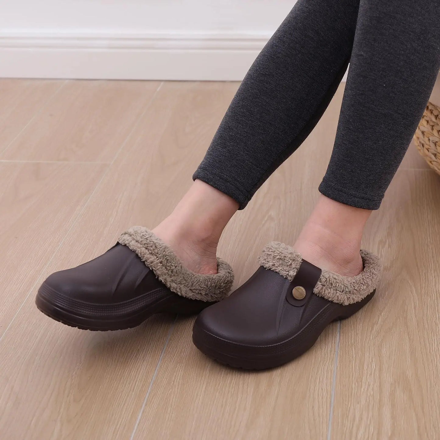 Pantuflas de piel impermeables Asgard™ para mujer – Cálidas y antideslizantes