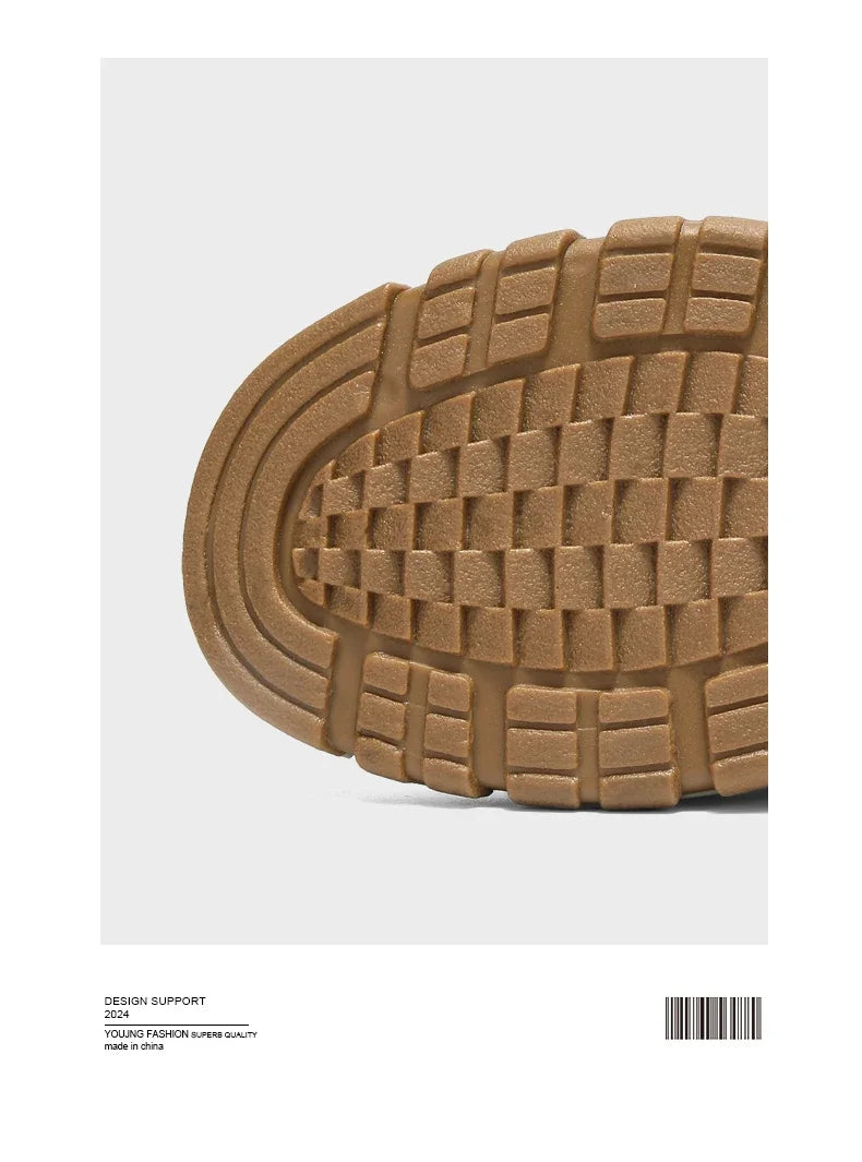 Botas de lluvia impermeables de PVC para hombre – Zapatos de trabajo antideslizantes para exteriores, estilo botín sin cordones