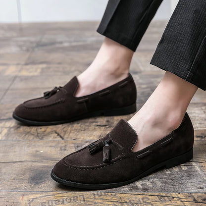 Mocasines de piel sintética HAJERO™ SoftStep – Zapatos casuales sin cordones para hombre | Mocasines transpirables de masaje para oficina y uso diario