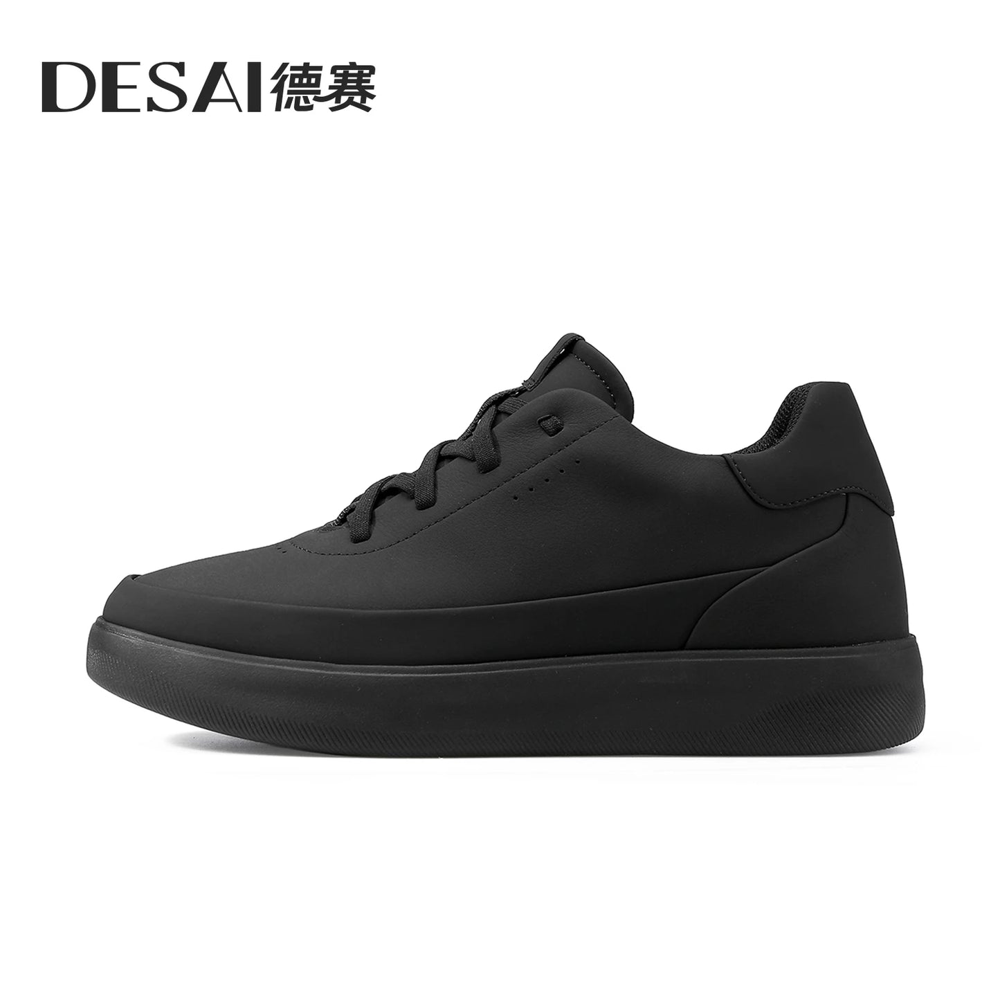 Desai™ DS3097 Zapatos casuales de cuero para hombre – Zapatillas deportivas ligeras y transpirables de suela blanda
