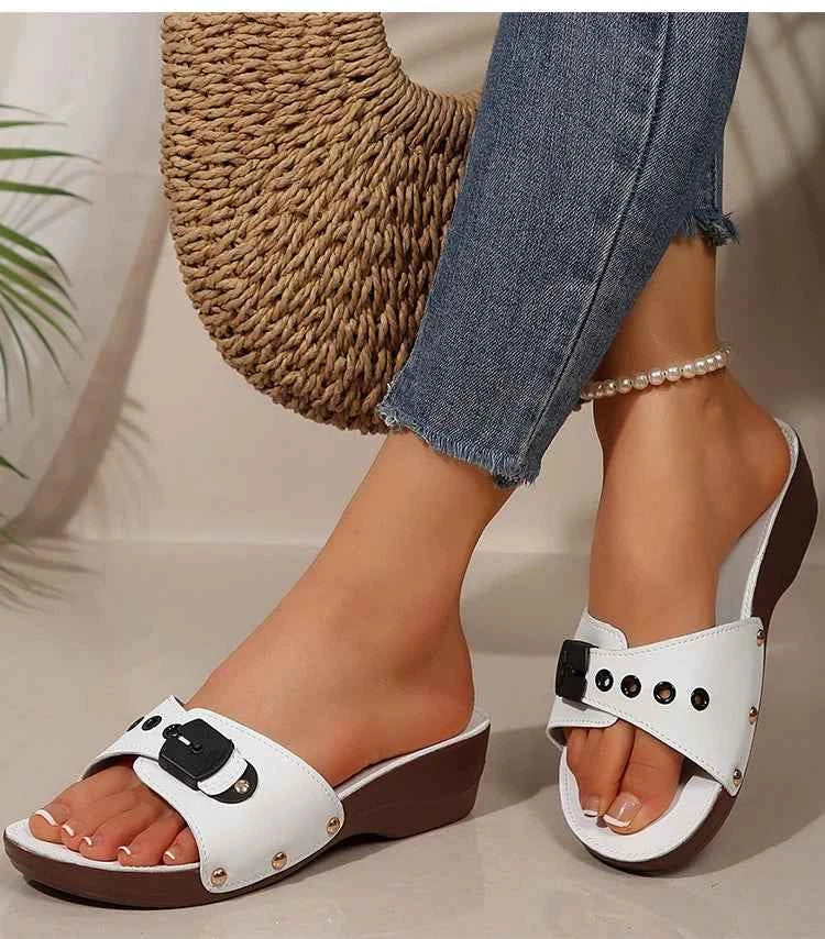 Luxury Wedge Heel Sandals – Elegant Summer Comfort Style