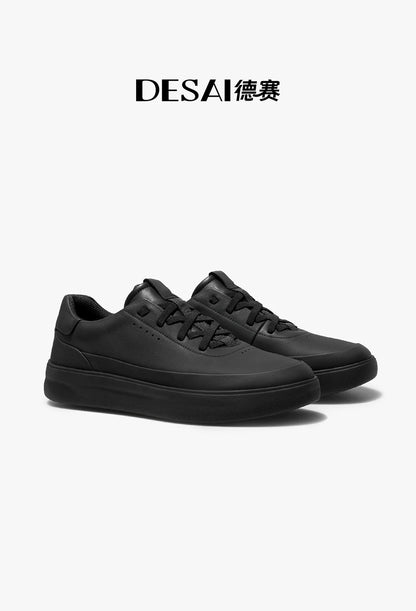 Desai™ DS3097 Zapatos casuales de cuero para hombre – Zapatillas deportivas ligeras y transpirables de suela blanda