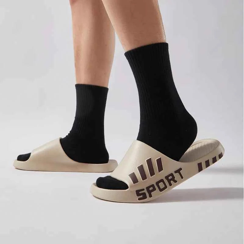 Men’s Thick Sole Slides – Non-Slip Summer Comfort Style