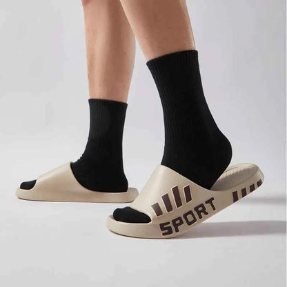 Men’s Thick Sole Slides – Non-Slip Summer Comfort Style