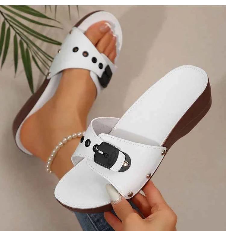 Luxury Wedge Heel Sandals – Elegant Summer Comfort Style