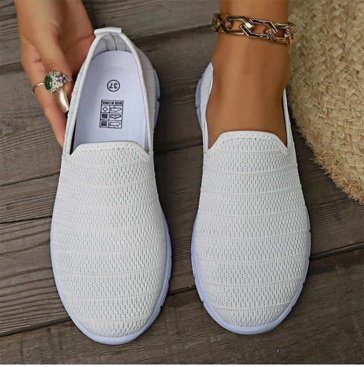 Zapatillas sin cordones AirFlex – Zapatos cómodos ligeros de malla para mujer | Calzado transpirable casual para uso diario