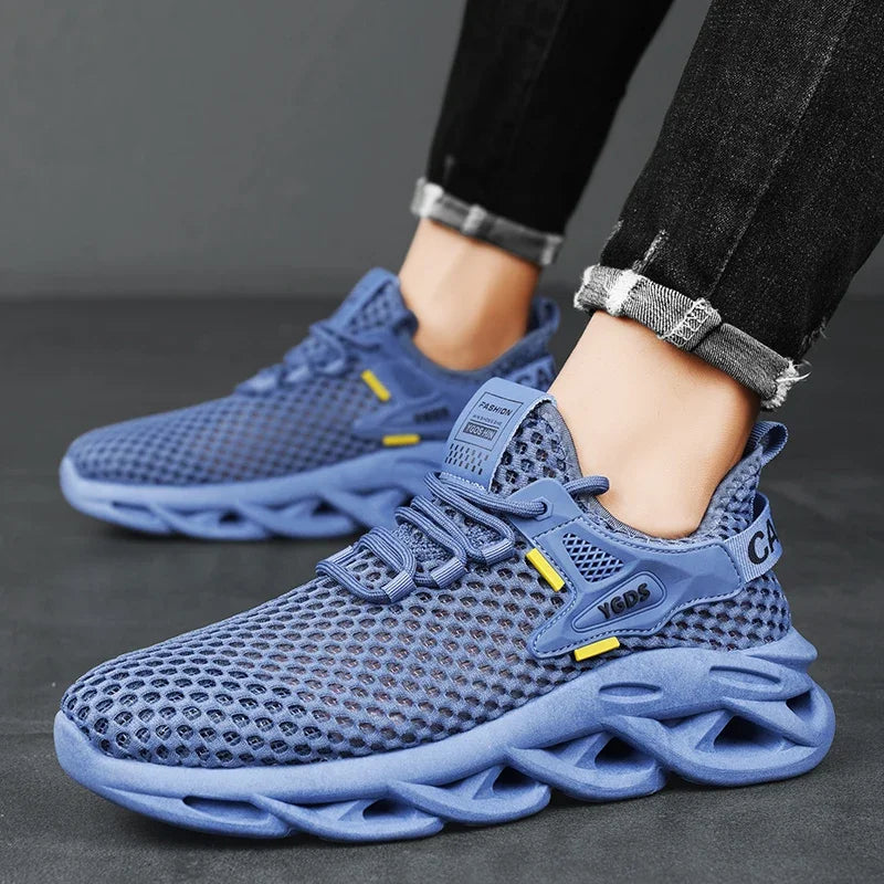 Men’s Mesh Sneakers – Breathable Casual Running Shoes, Lightweight & Stylish - Loom & Soul