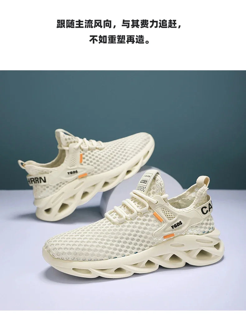 Men’s Mesh Sneakers – Breathable Casual Running Shoes, Lightweight & Stylish - Loom & Soul