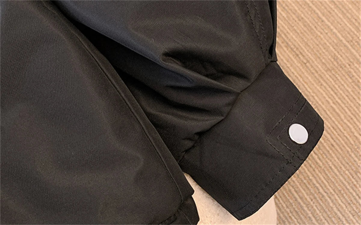 Parka con capucha para mujer Loom & Soul – Chaqueta de invierno coreana acolchada con cordón ajustable