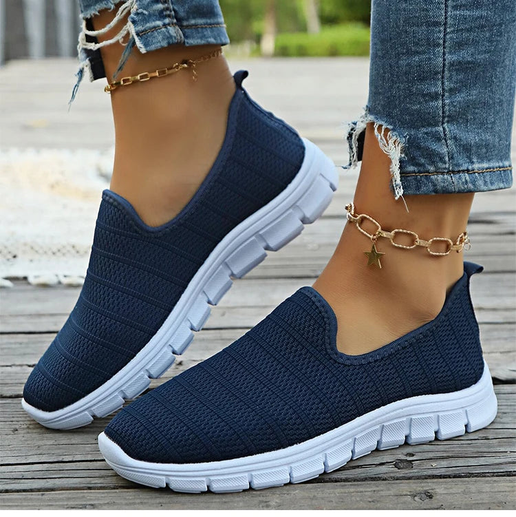 Zapatillas sin cordones AirFlex – Zapatos cómodos ligeros de malla para mujer | Calzado transpirable casual para uso diario
