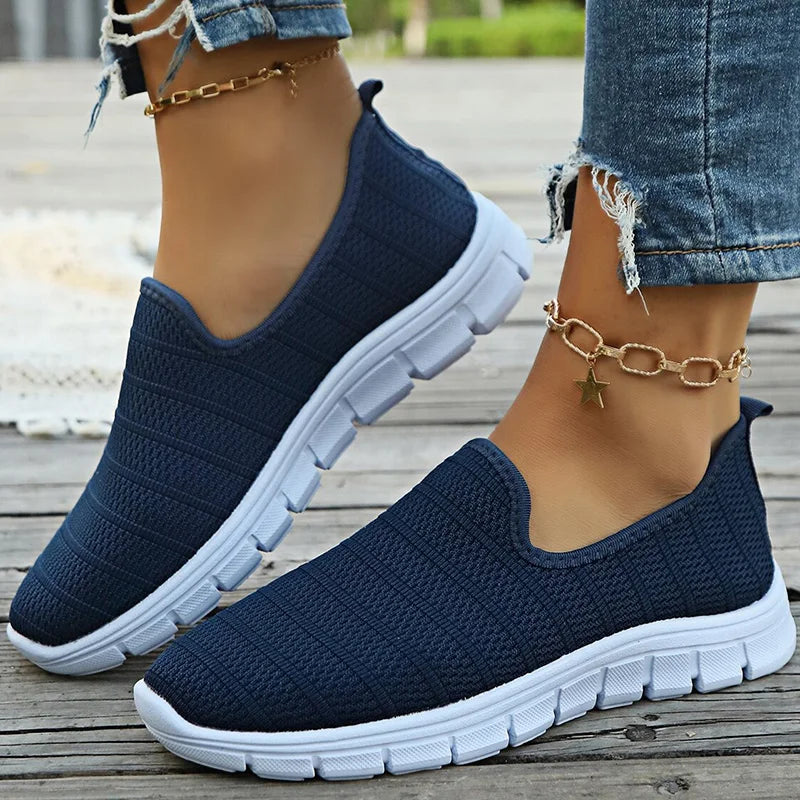 Zapatillas sin cordones AirFlex – Zapatos cómodos ligeros de malla para mujer | Calzado transpirable casual para uso diario