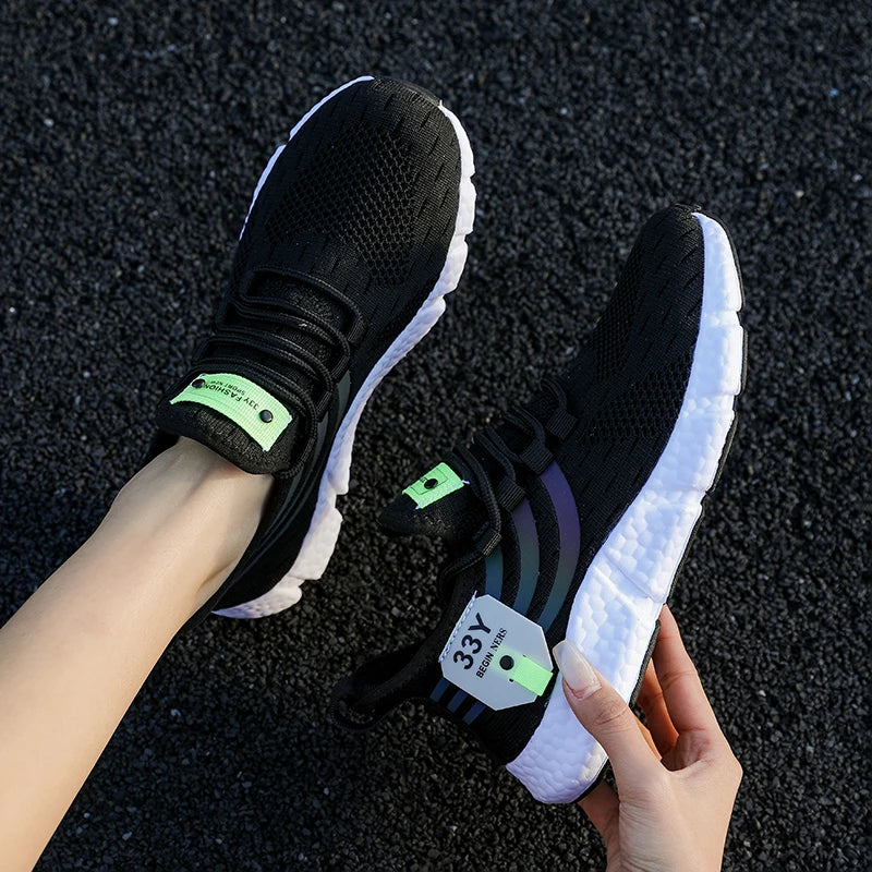 Zapatillas de Malla con Cordones para Hombre – Calzado Informal Ligero y Transpirable para Caminar